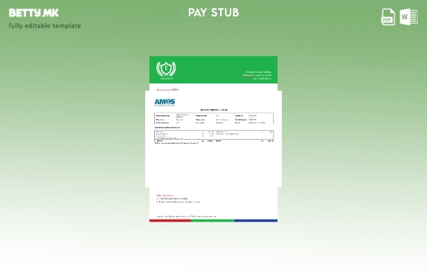 Модерен стил Шаблон за резиме на заработка AMOS International